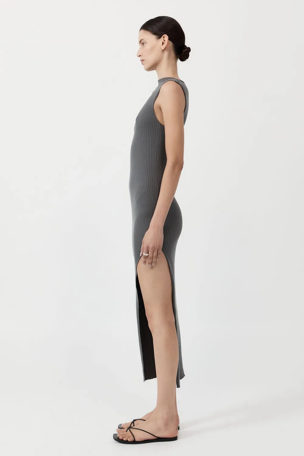 Cut Away Knit Dress -|St. Agni Fashion