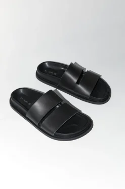 Cut Out Slide - Black|St. Agni Store