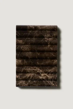 Dark Emperador Brown Marble Soap Dish - By Binu Binu|St. Agni Cheap