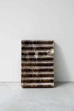 Dark Emperador Brown Marble Soap Dish - By Binu Binu|St. Agni Cheap