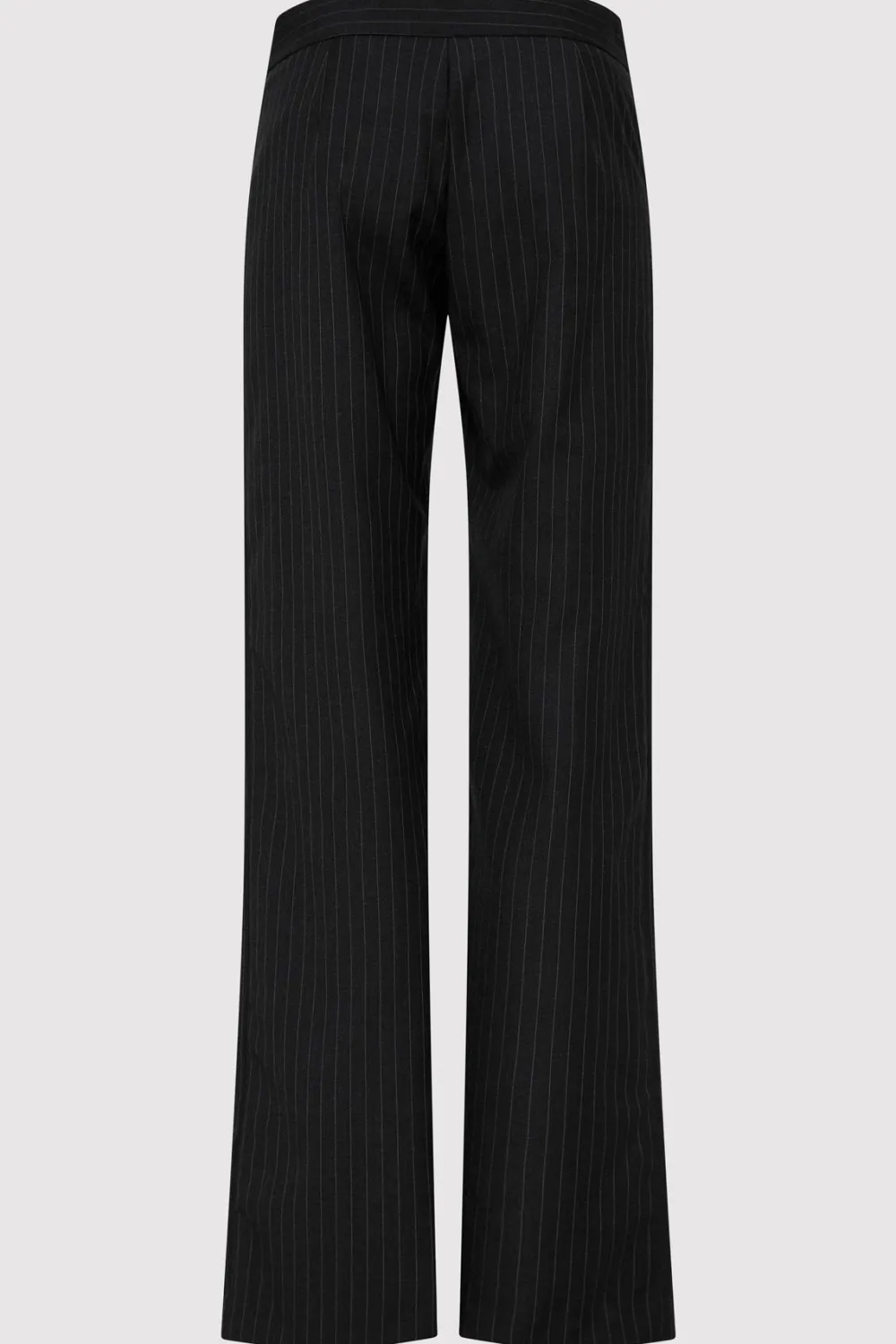 Deconstructed Pinstripe Trousers - Black|St. Agni Cheap