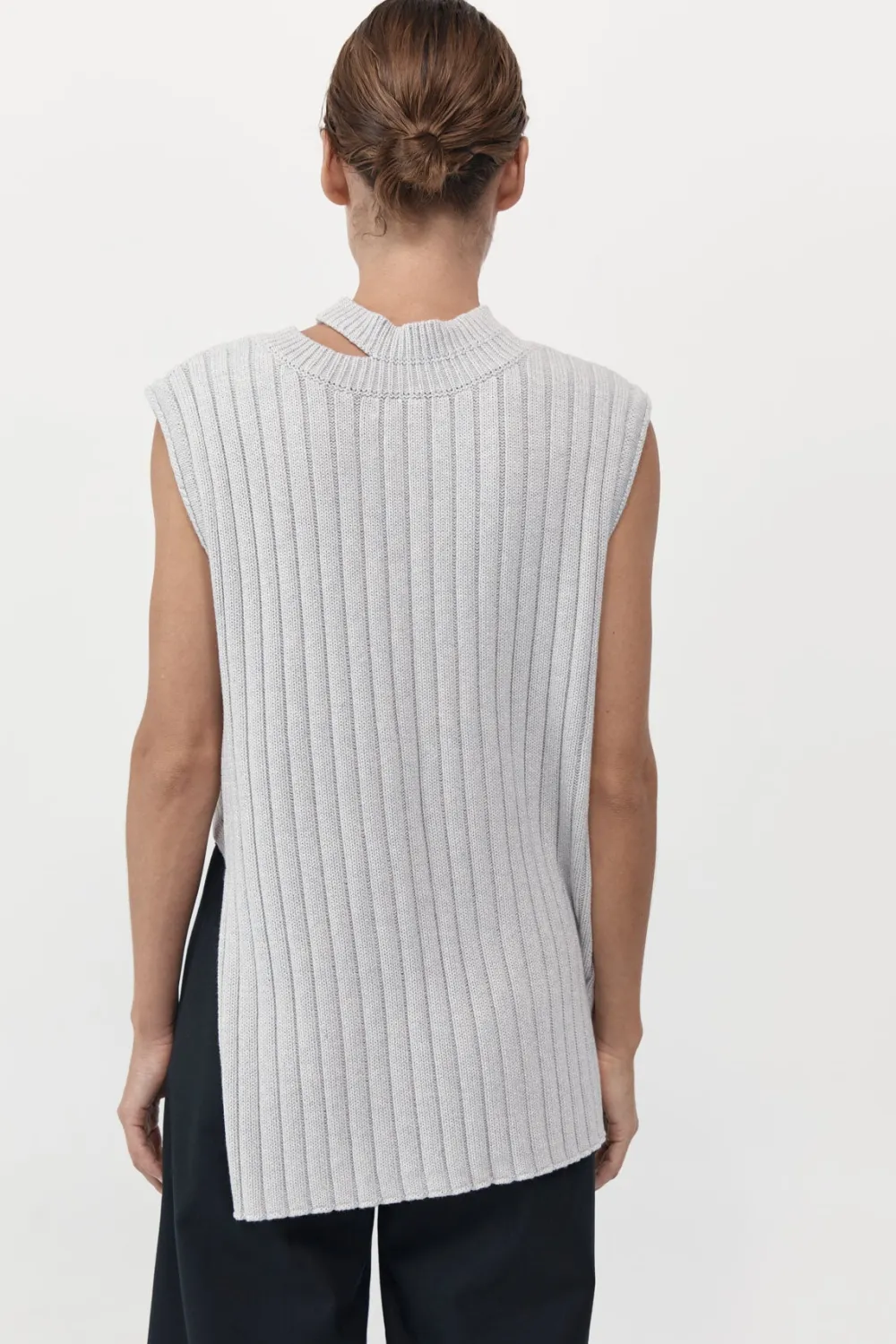 Deconstructed Rib Knit Tunic -|St. Agni Store