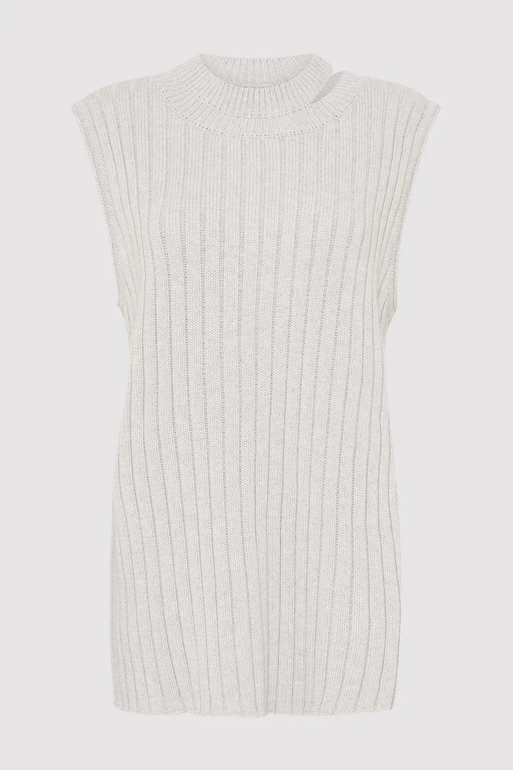 Deconstructed Rib Knit Tunic -|St. Agni Store