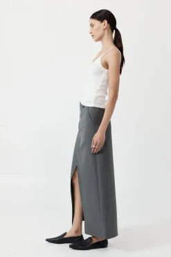 Deconstructed Waist Maxi Skirt -|St. Agni Discount