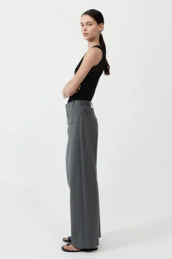 Deconstructed Waist Pants - Pewter Grey|St. Agni Flash Sale