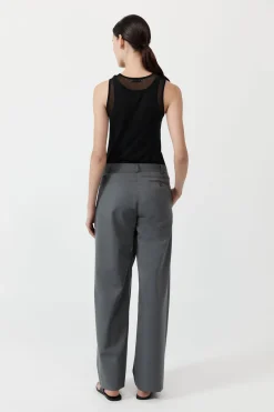 Deconstructed Waist Pants - Pewter Grey|St. Agni Flash Sale