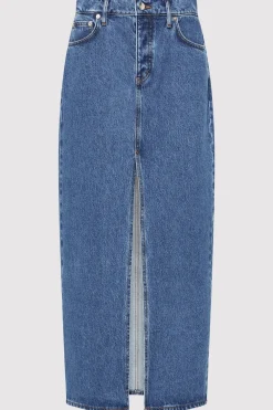 Denim Maxi Skirt -|St. Agni Flash Sale