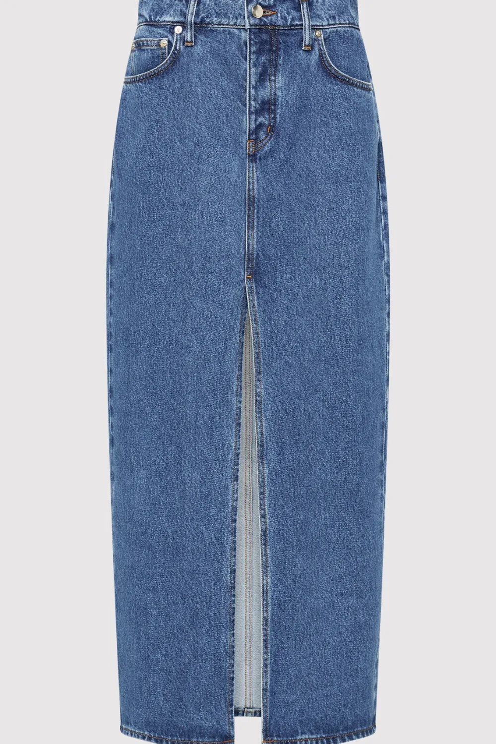 Denim Maxi Skirt -|St. Agni Flash Sale