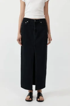 Denim Maxi Skirt -|St. Agni Fashion