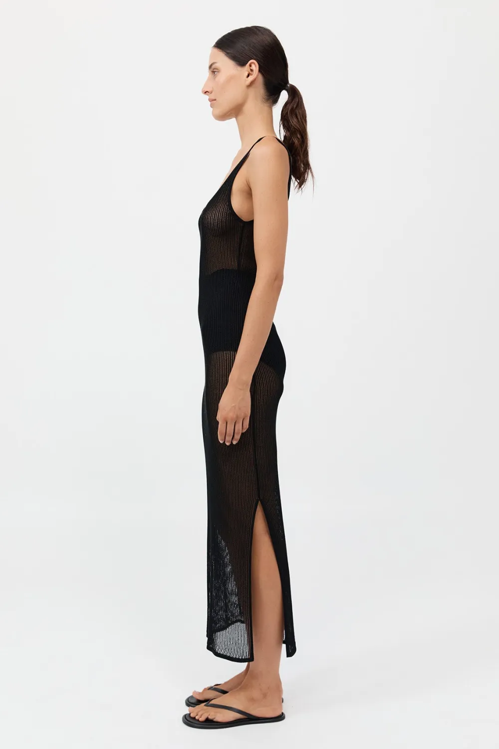 Fine Crochet Tank Dress -|St. Agni Cheap
