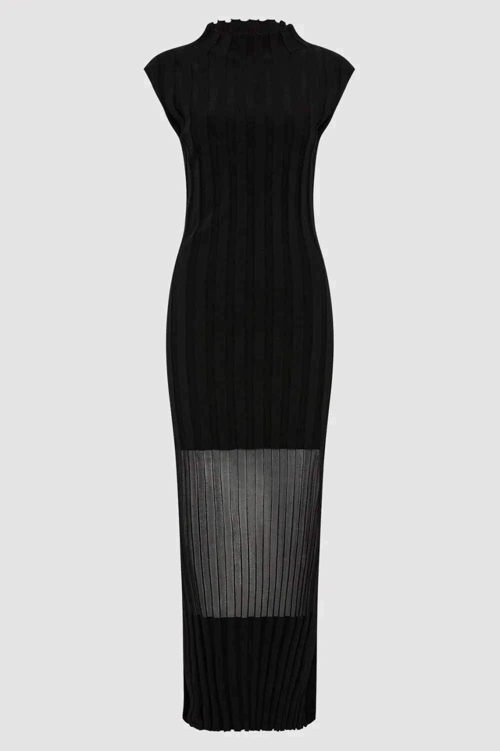 Fine Pleat Knit Dress - Black|St. Agni Best