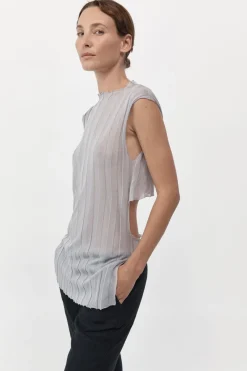 Fine Pleat Knit Top -|St. Agni Online