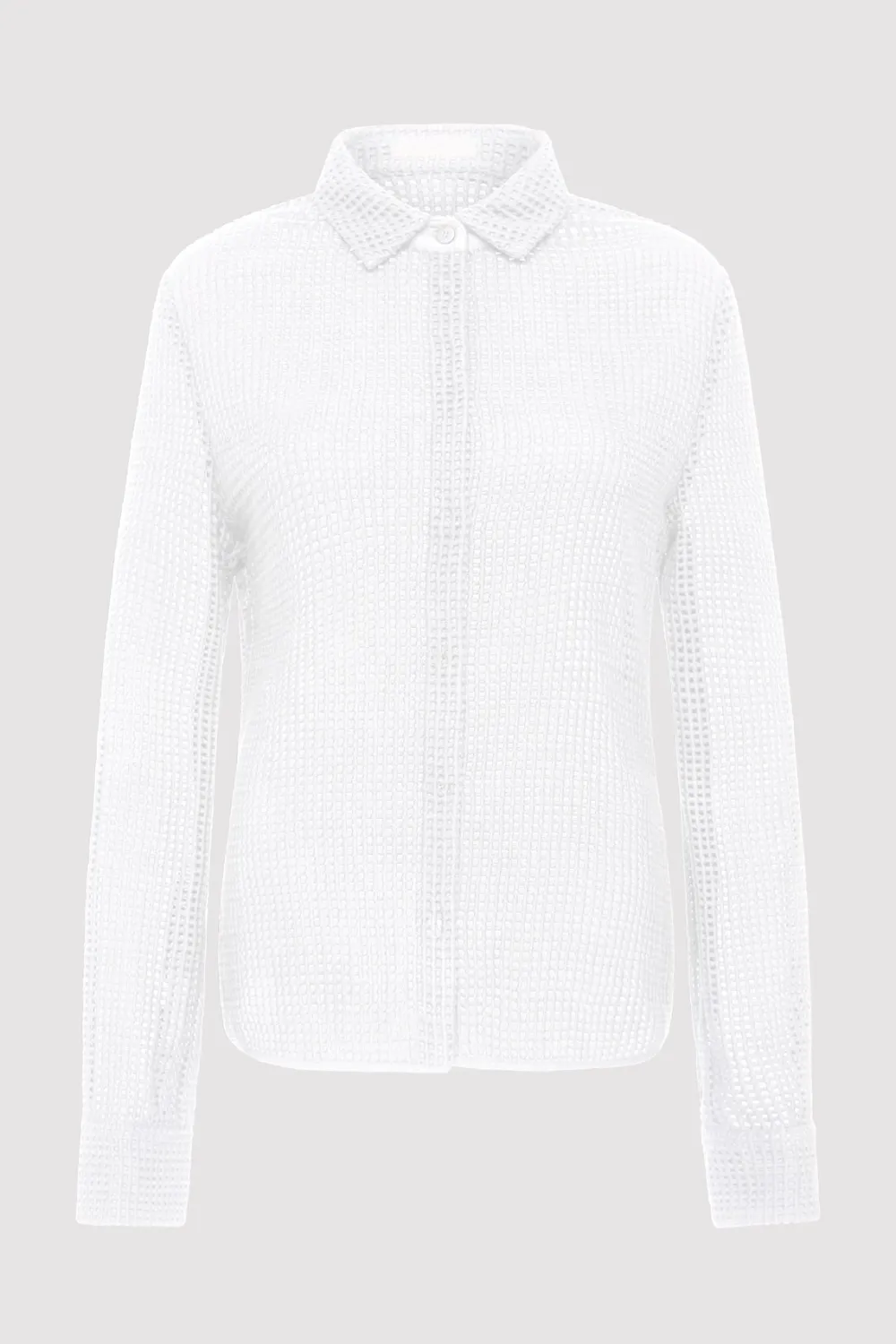 Fitted Cotton Grid Shirt -|St. Agni Store