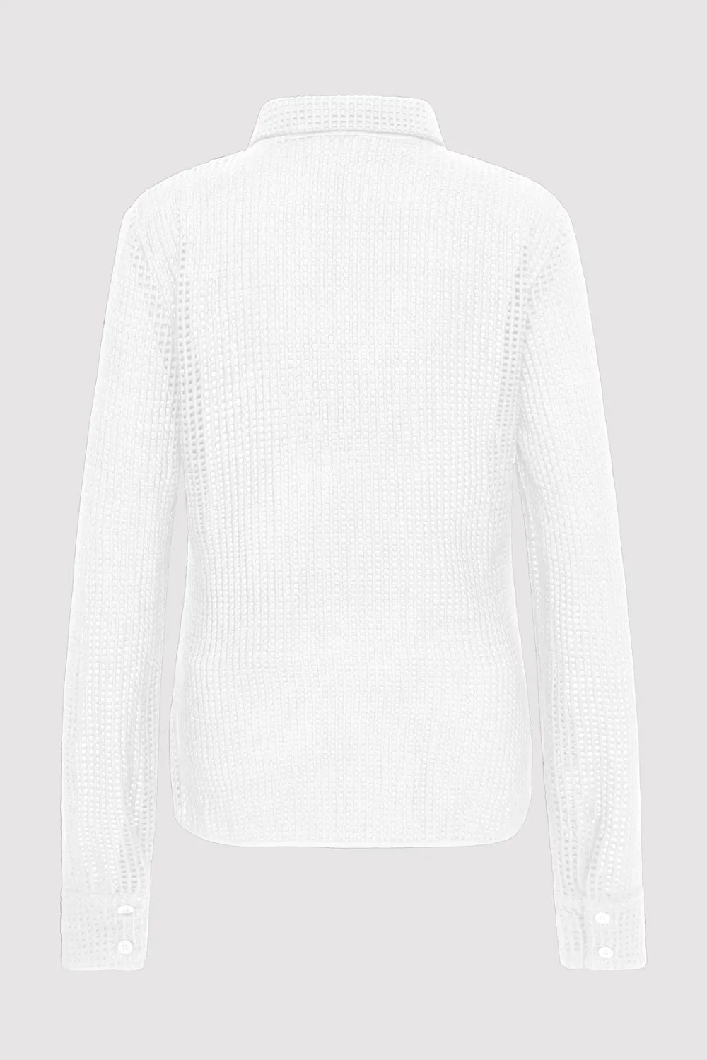 Fitted Cotton Grid Shirt -|St. Agni Store