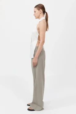 Halter Shirt - White|St. Agni Discount