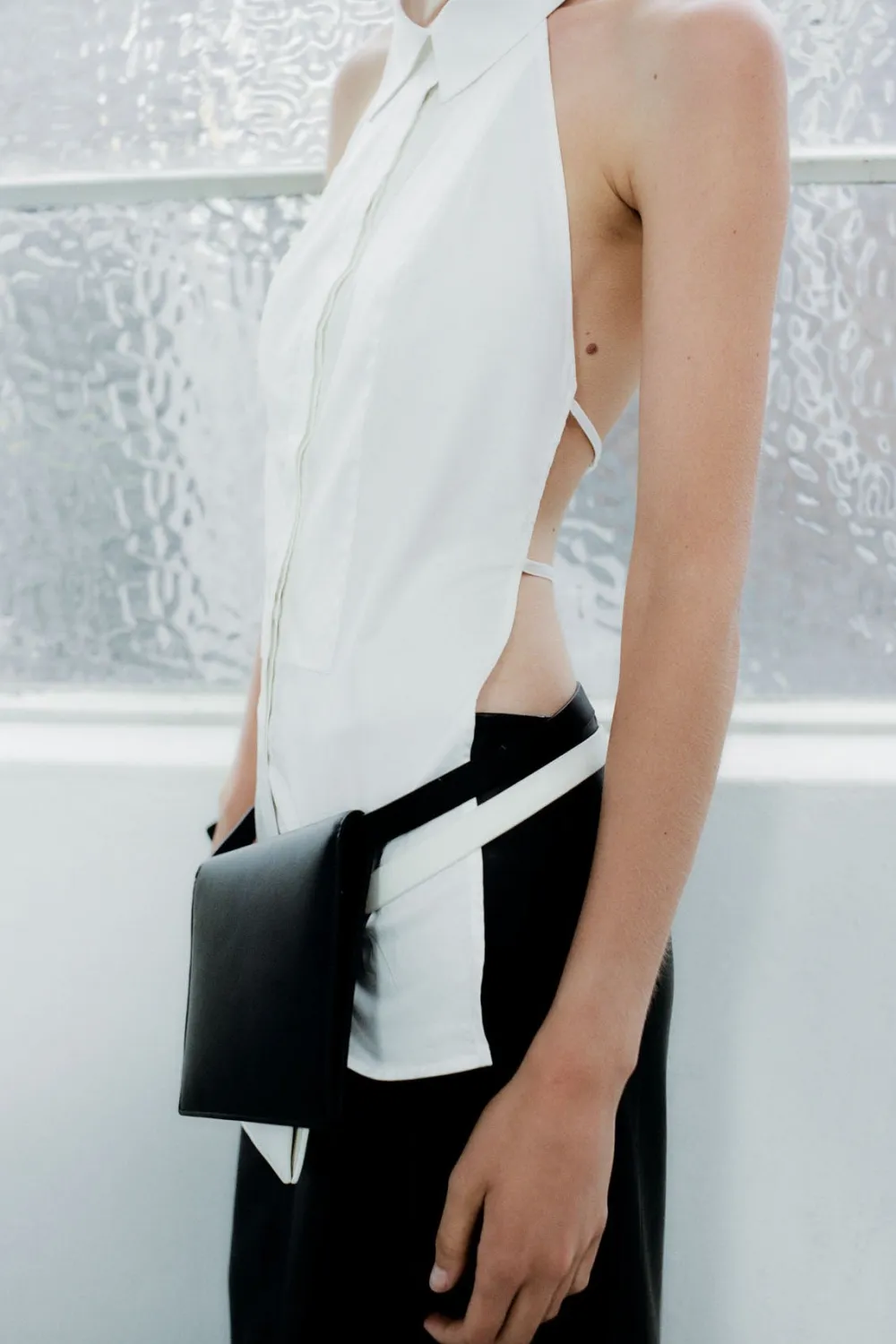 Halter Shirt - White|St. Agni Discount