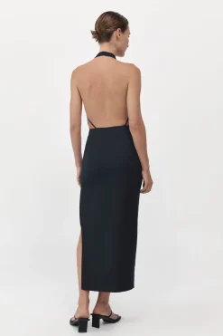 Hudson Midi Dress - Black|St. Agni Best
