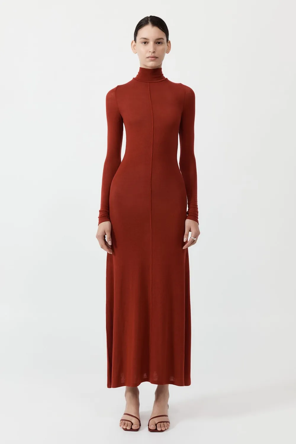 Jersey Maxi Dress - Rouge|St. Agni New