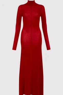 Jersey Maxi Dress - Rouge|St. Agni New