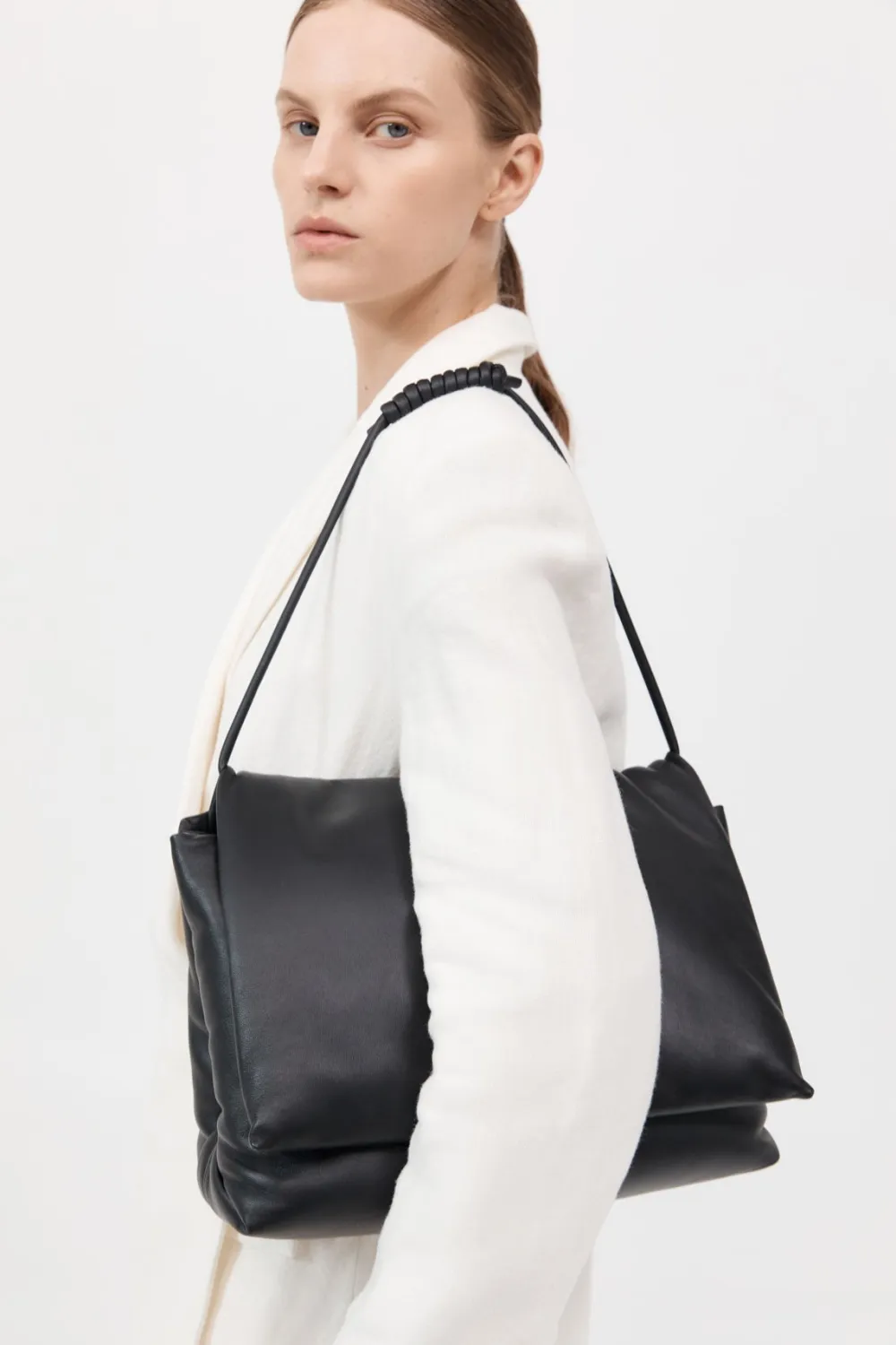 Large Soft Pillow Bag - Black|St. Agni Cheap