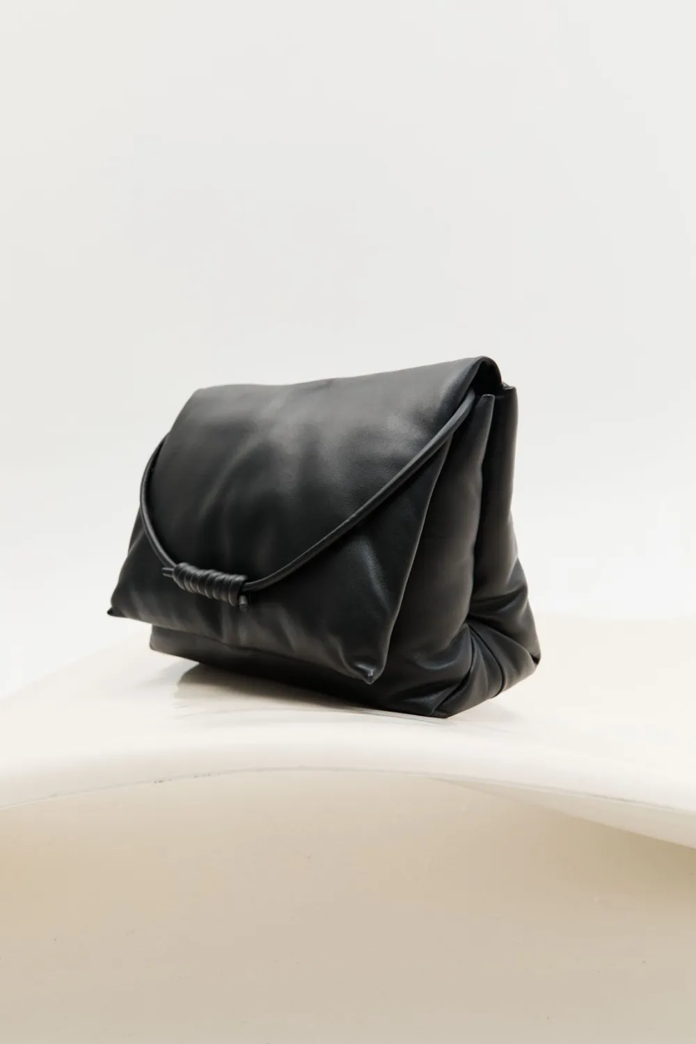Large Soft Pillow Bag - Black|St. Agni Cheap