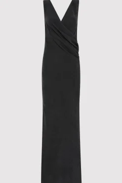 Layered Drape Dress - Black|St. Agni Sale