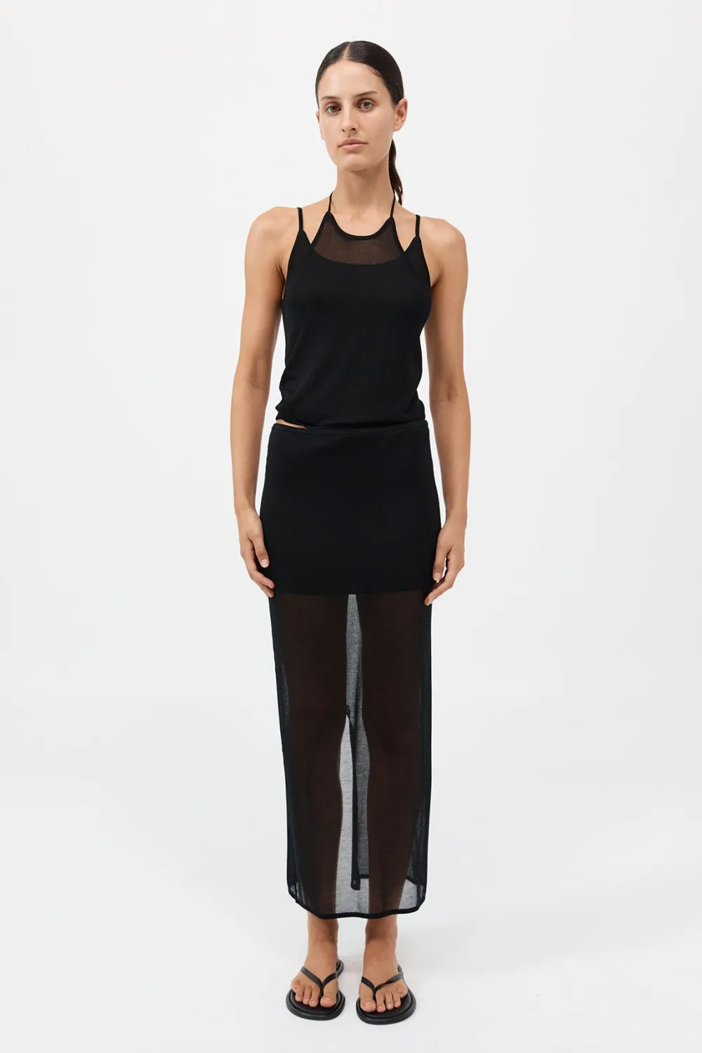 Layered Halter Tank -|St. Agni Sale