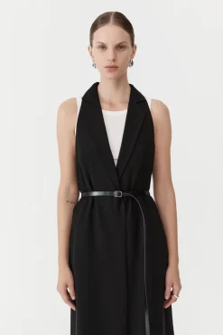 Layered Summer Trench - Black|St. Agni Shop