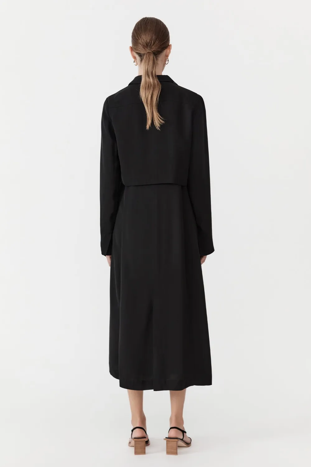 Layered Summer Trench - Black|St. Agni Shop