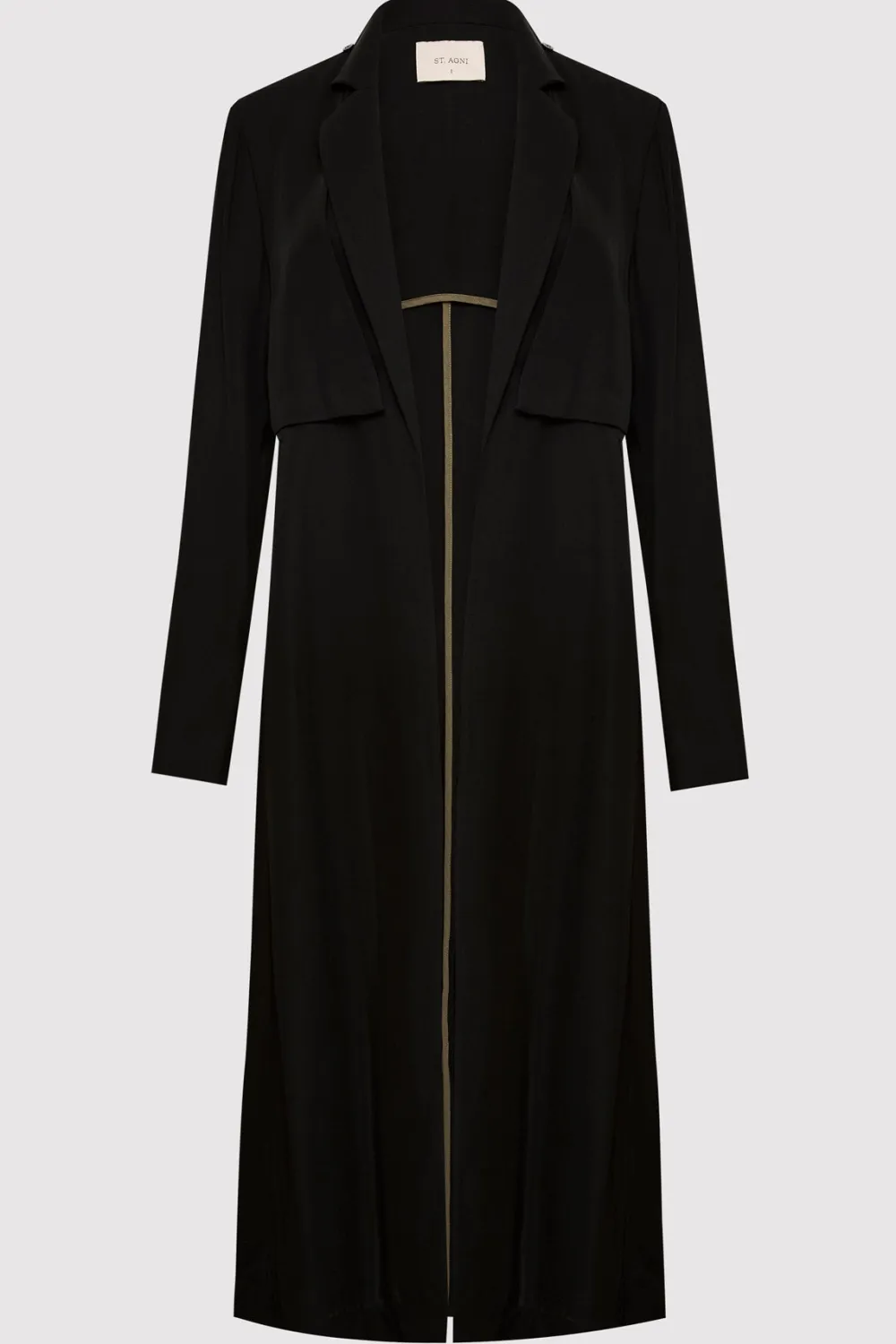Layered Summer Trench - Black|St. Agni Shop