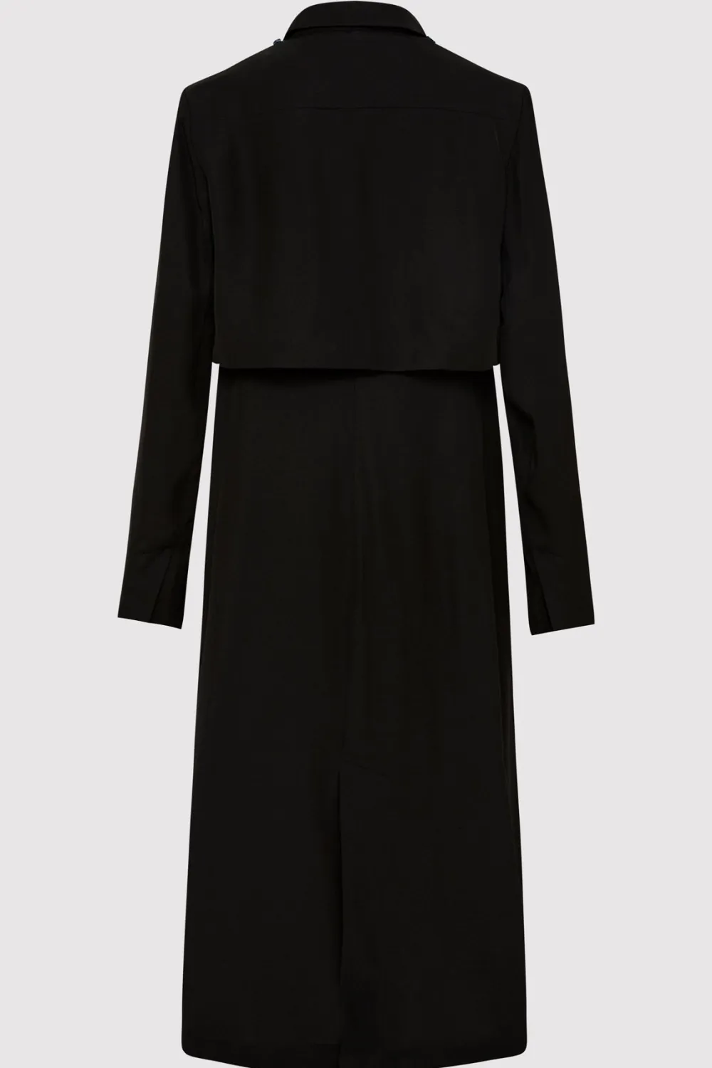 Layered Summer Trench - Black|St. Agni Shop