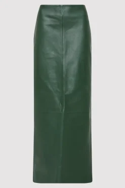 Leather Column Skirt -|St. Agni Discount