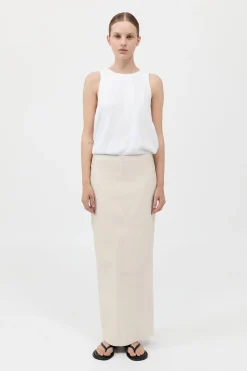 Leather Column Skirt -|St. Agni Store