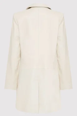 Leather Longline Jacket -|St. Agni Fashion