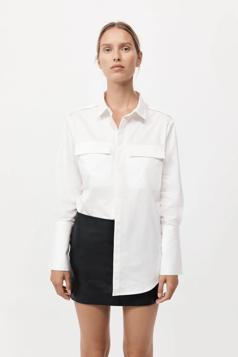Leather Mini Skirt -|St. Agni Clearance