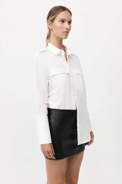 Leather Mini Skirt -|St. Agni Clearance