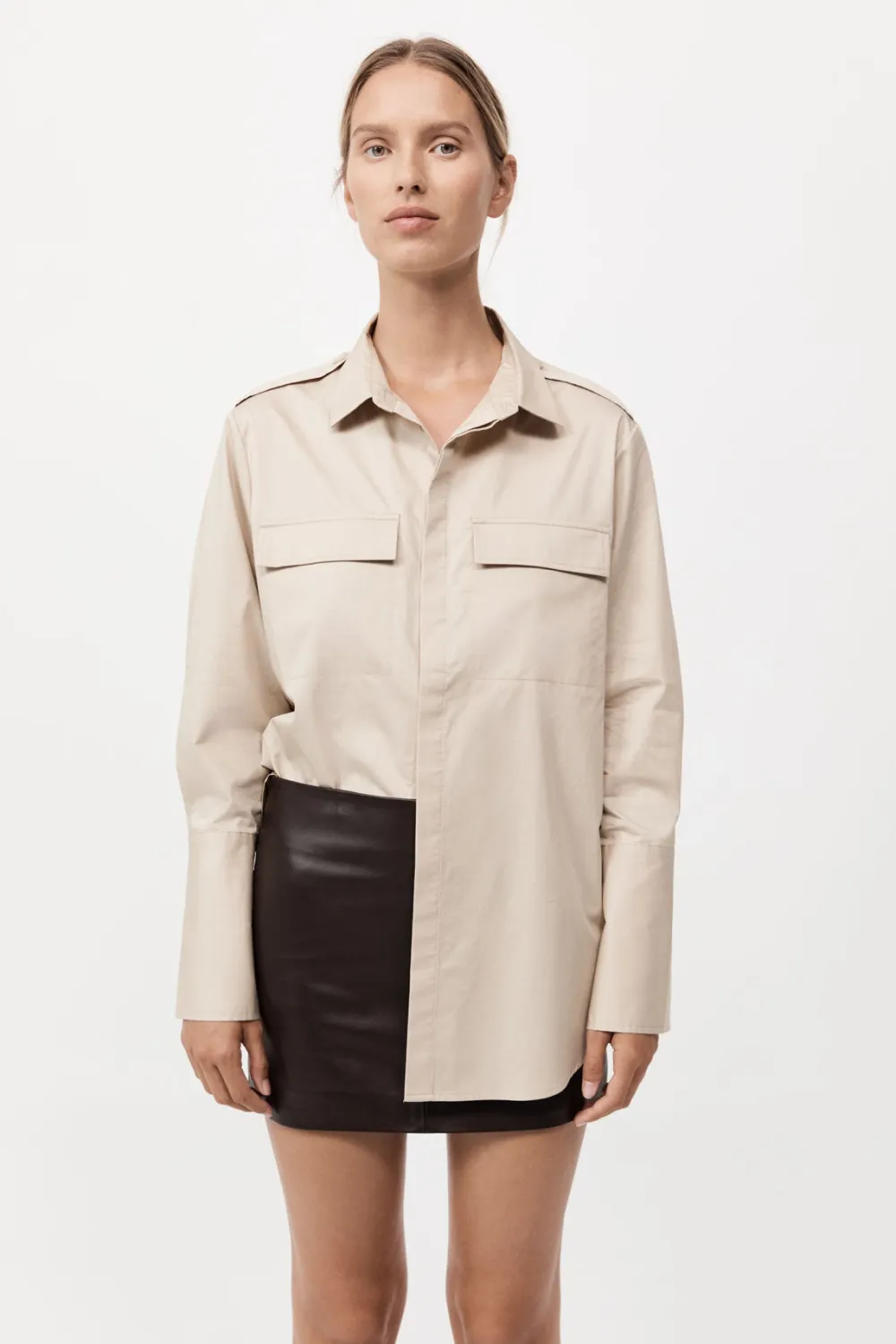 Leather Mini Skirt -|St. Agni Discount