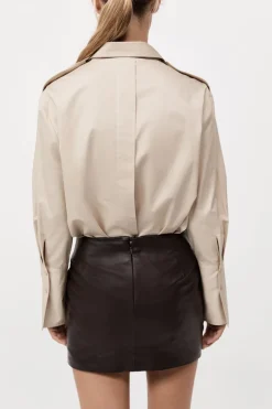Leather Mini Skirt -|St. Agni Discount
