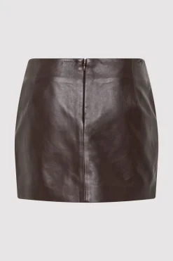 Leather Mini Skirt -|St. Agni Discount