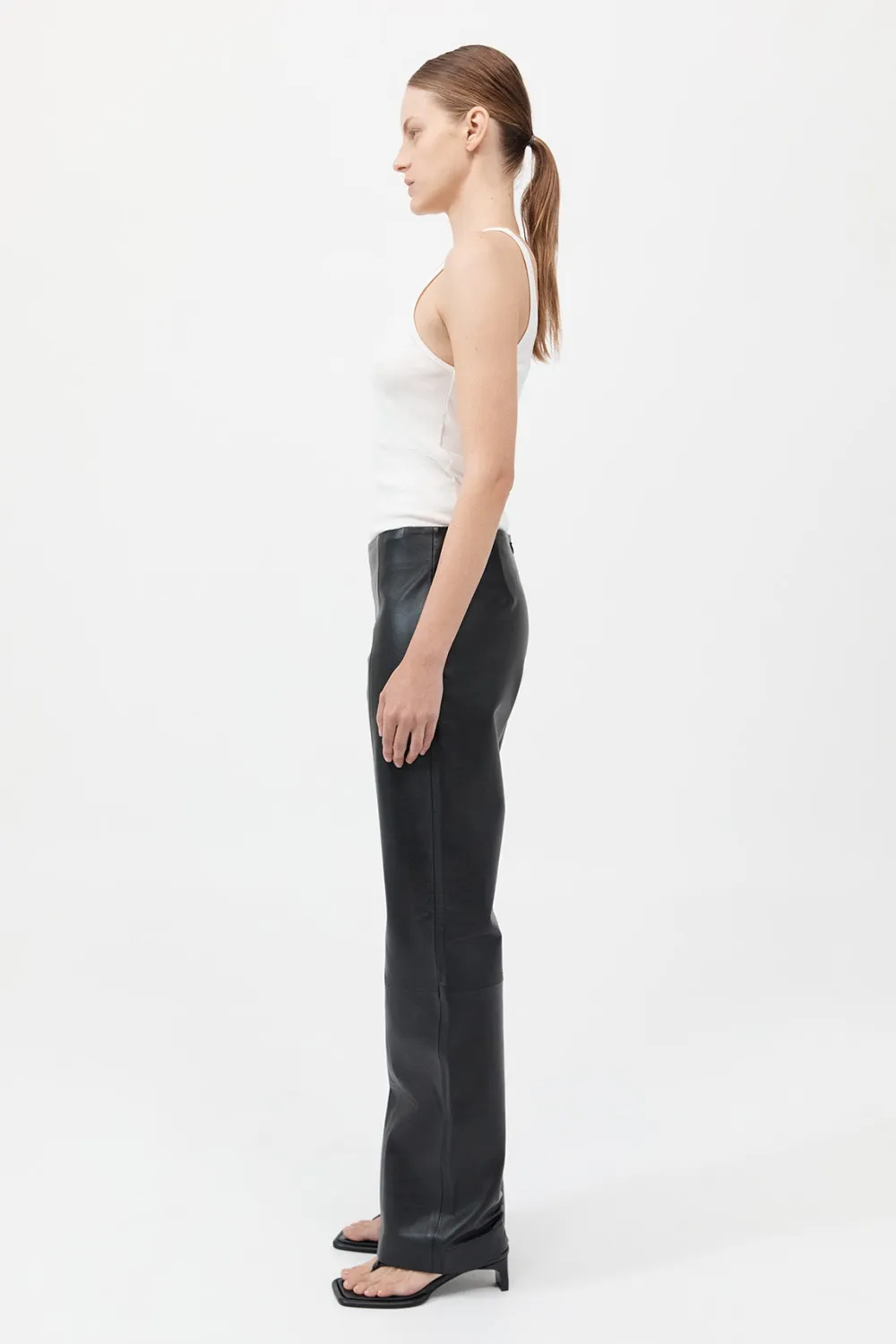 Leather Pants - Black|St. Agni Flash Sale