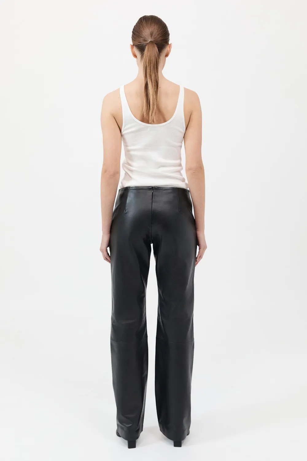 Leather Pants - Black|St. Agni Flash Sale