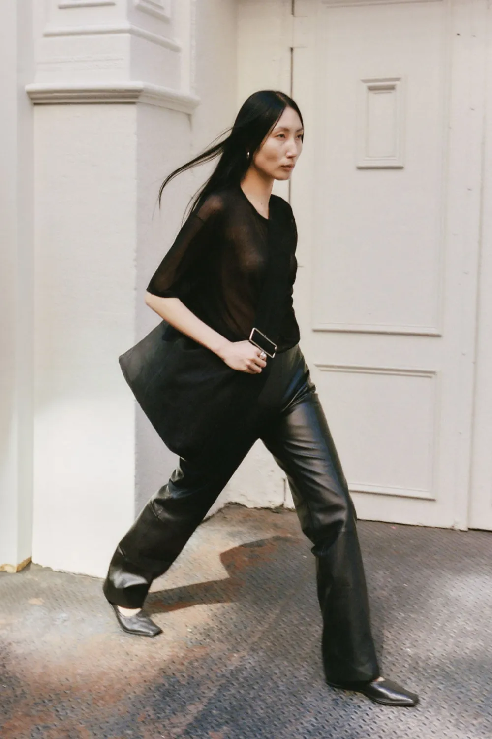 Leather Pants - Black|St. Agni Flash Sale