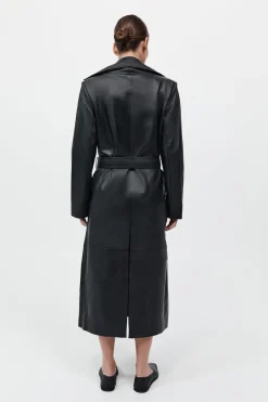 Leather Trench Coat -|St. Agni Cheap