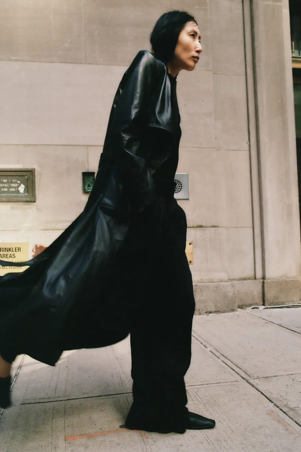 Leather Trench Coat -|St. Agni Cheap