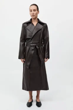 Leather Trench Coat -|St. Agni Best