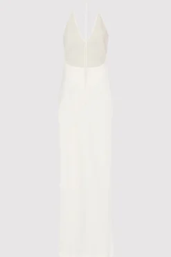Linen Bias Halter Dress -|St. Agni Store