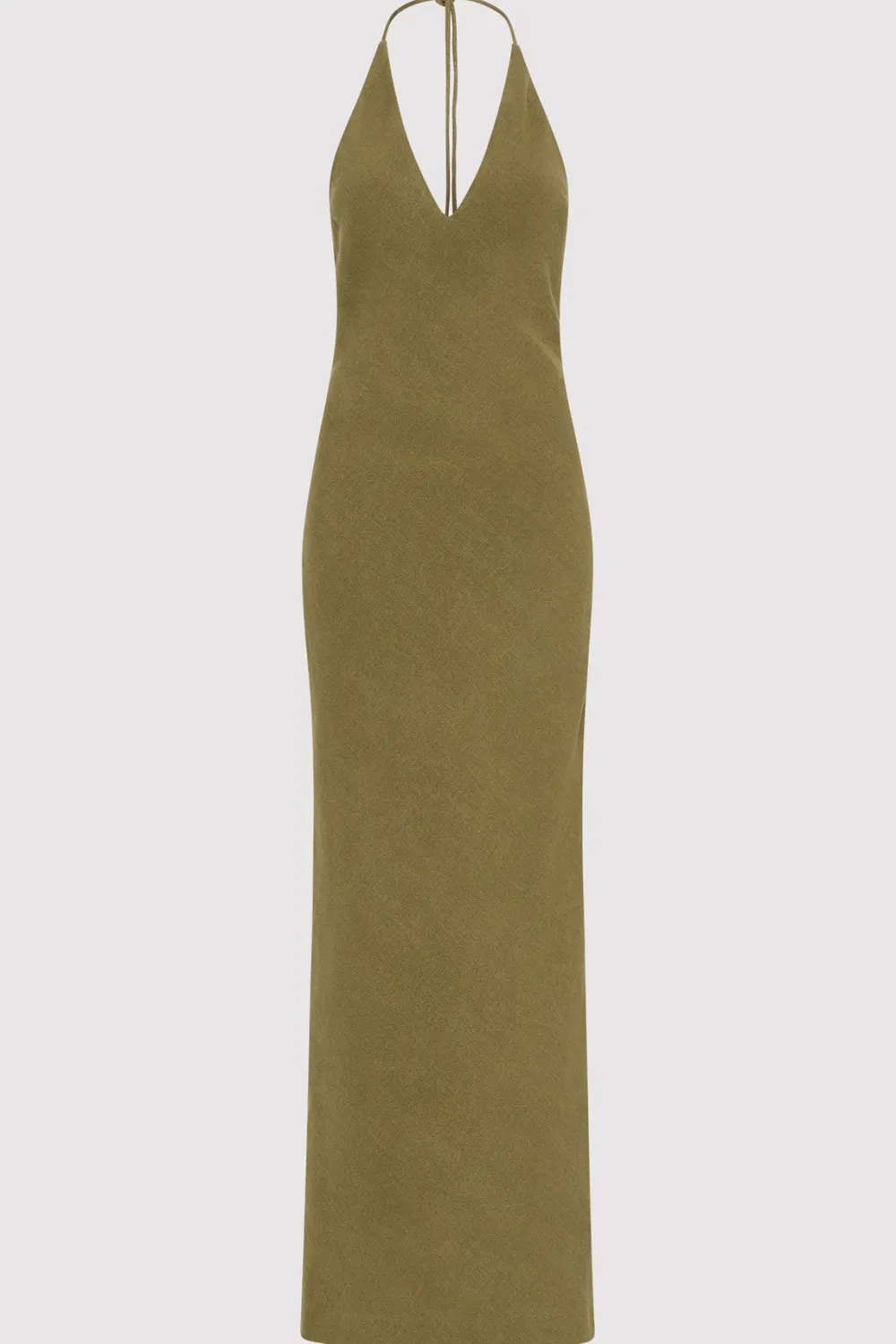Linen Bias Halter Dress -|St. Agni Best Sale