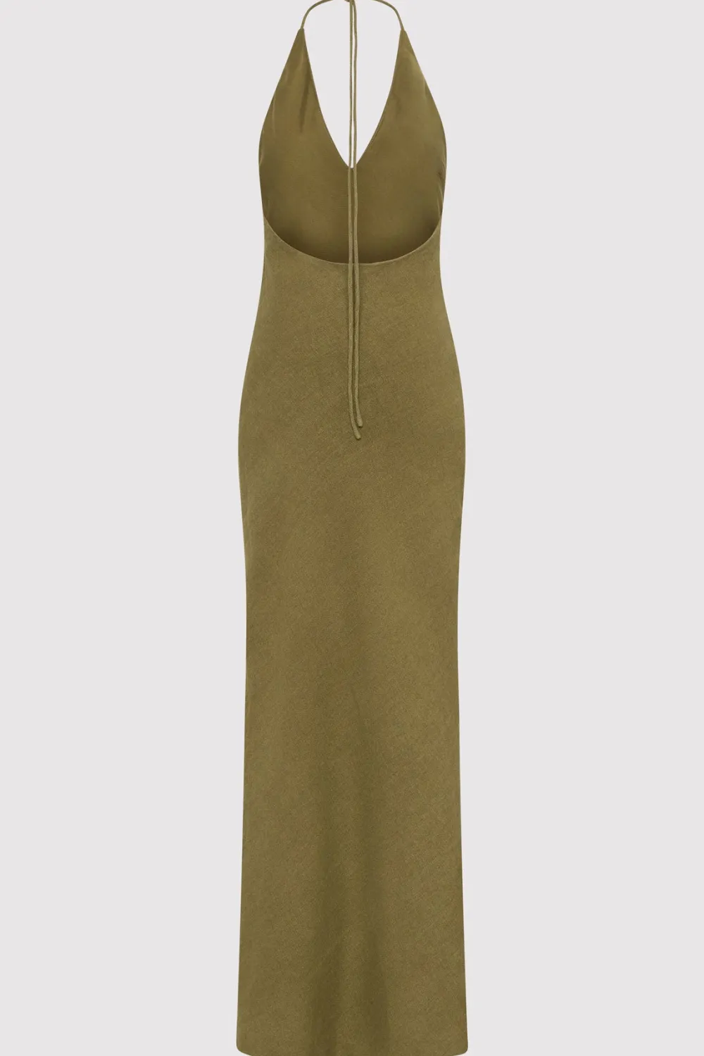 Linen Bias Halter Dress -|St. Agni Best Sale