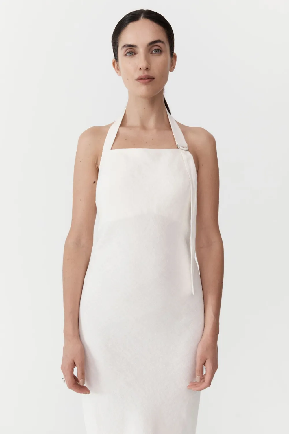 Linen Bias Maxi Dress -|St. Agni Clearance