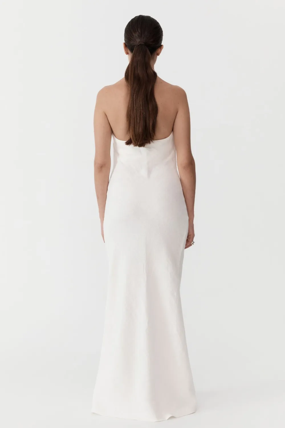 Linen Bias Maxi Dress -|St. Agni Clearance